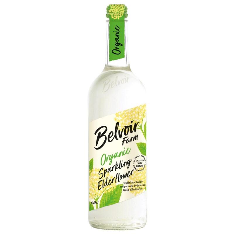 Vlierbloesem sprankelend van Belvoir fruit farms, 6 x 750 ml